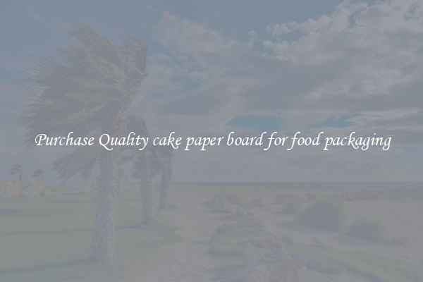Purchase Quality cake paper board for food packaging
