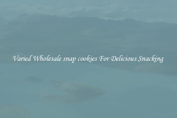 Varied Wholesale snap cookies For Delicious Snacking 