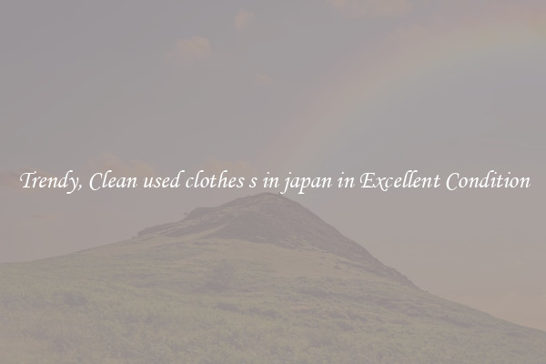 Trendy, Clean used clothes s in japan in Excellent Condition