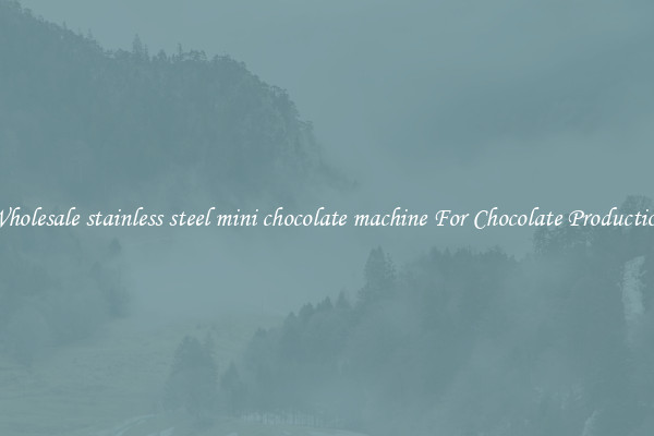 Wholesale stainless steel mini chocolate machine For Chocolate Production