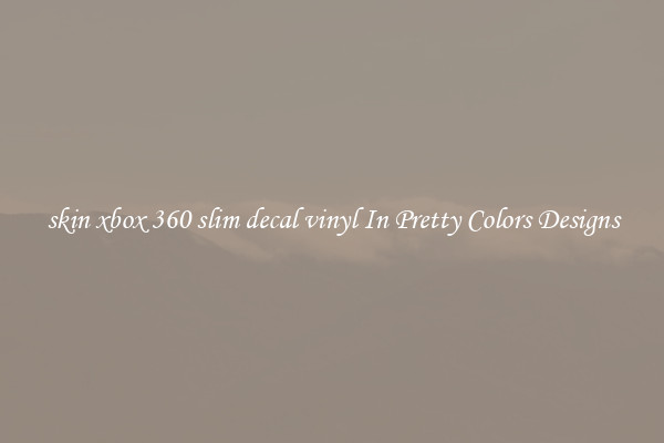 skin xbox 360 slim decal vinyl In Pretty Colors Designs