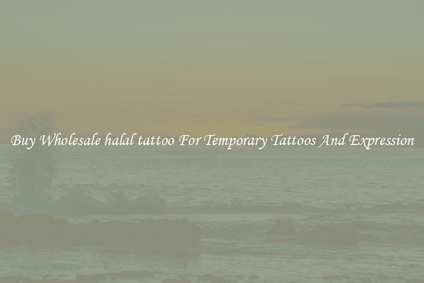 Buy Wholesale halal tattoo For Temporary Tattoos And Expression
