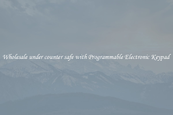 Wholesale under counter safe with Programmable Electronic Keypad 