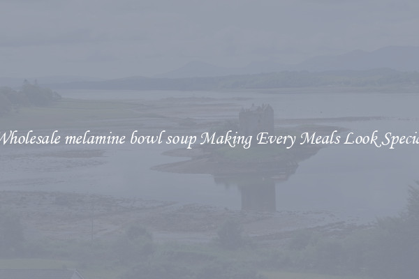 Wholesale melamine bowl soup Making Every Meals Look Special